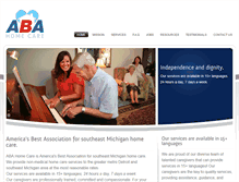 Tablet Screenshot of abahomecare.com